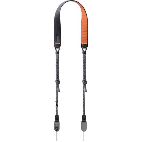 PGYTECH Camera Shoulder Strap Air (Night Black), Vyrobené zo zosilneného nylonu 600D, Opletená šnúrka Dyneema, šnúrka na kameru
